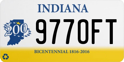 IN license plate 977OFT