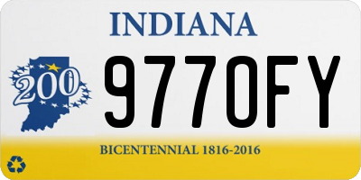 IN license plate 977OFY