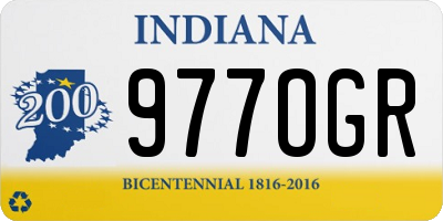 IN license plate 977OGR