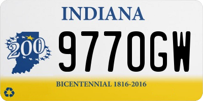 IN license plate 977OGW