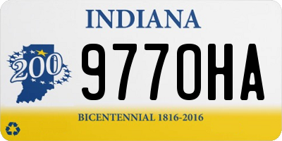 IN license plate 977OHA
