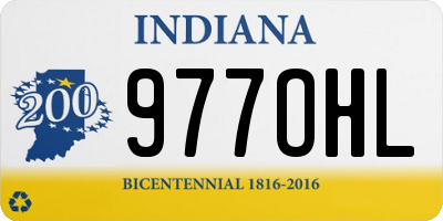 IN license plate 977OHL