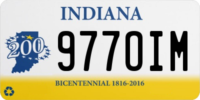 IN license plate 977OIM
