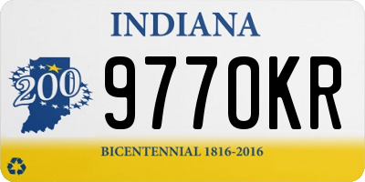 IN license plate 977OKR