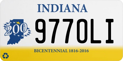 IN license plate 977OLI