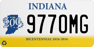 IN license plate 977OMG