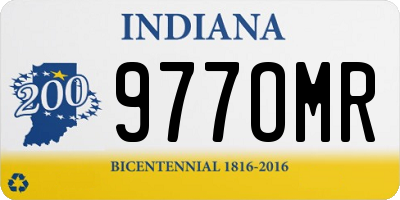 IN license plate 977OMR