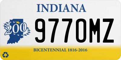 IN license plate 977OMZ