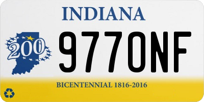 IN license plate 977ONF