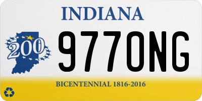 IN license plate 977ONG