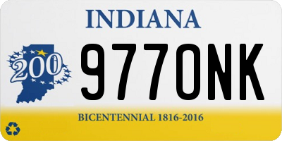 IN license plate 977ONK