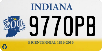 IN license plate 977OPB