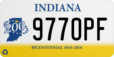 IN license plate 977OPF