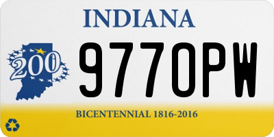 IN license plate 977OPW