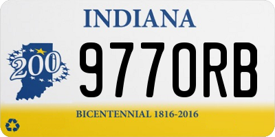 IN license plate 977ORB