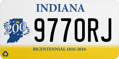 IN license plate 977ORJ
