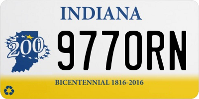 IN license plate 977ORN
