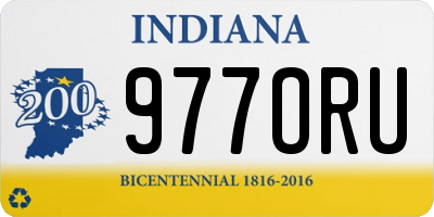 IN license plate 977ORU