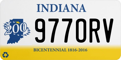 IN license plate 977ORV
