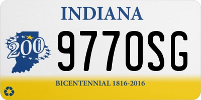 IN license plate 977OSG