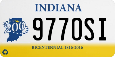 IN license plate 977OSI
