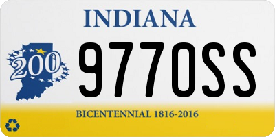 IN license plate 977OSS
