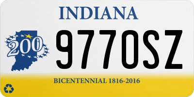 IN license plate 977OSZ