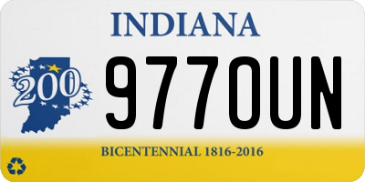 IN license plate 977OUN