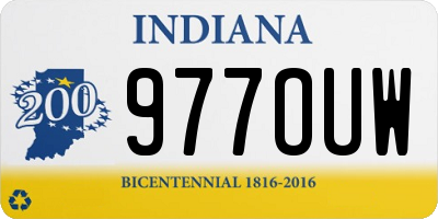IN license plate 977OUW