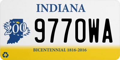 IN license plate 977OWA