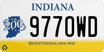 IN license plate 977OWD