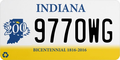 IN license plate 977OWG