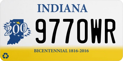 IN license plate 977OWR