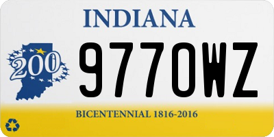 IN license plate 977OWZ