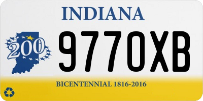 IN license plate 977OXB