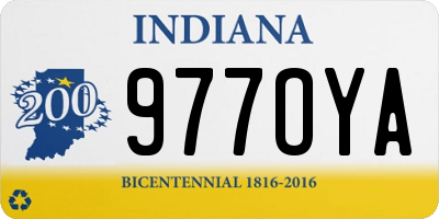 IN license plate 977OYA