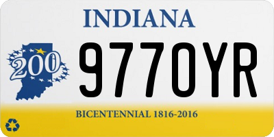 IN license plate 977OYR