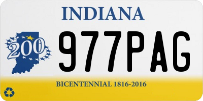 IN license plate 977PAG