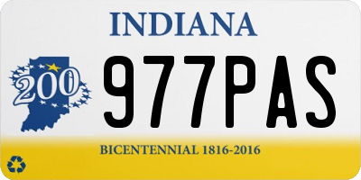 IN license plate 977PAS