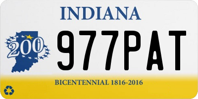 IN license plate 977PAT