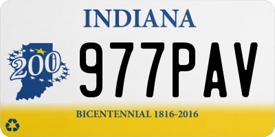 IN license plate 977PAV