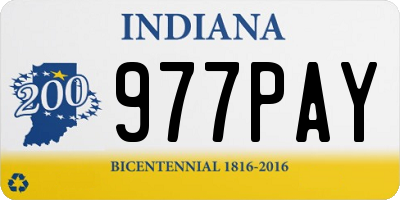 IN license plate 977PAY