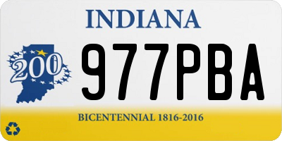 IN license plate 977PBA
