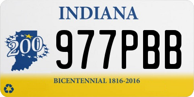 IN license plate 977PBB
