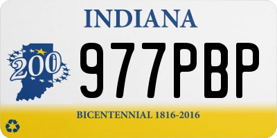 IN license plate 977PBP