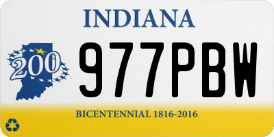 IN license plate 977PBW