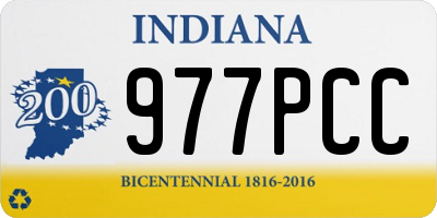 IN license plate 977PCC
