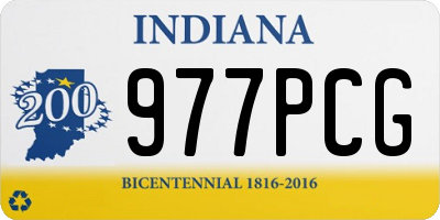 IN license plate 977PCG
