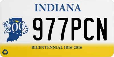 IN license plate 977PCN