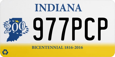 IN license plate 977PCP